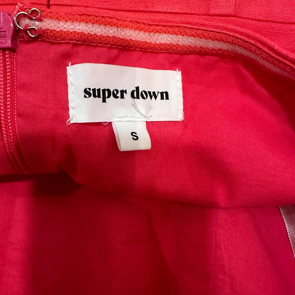 Superdown Brenda Strapless Dress In Pink - Picture 9 of 10